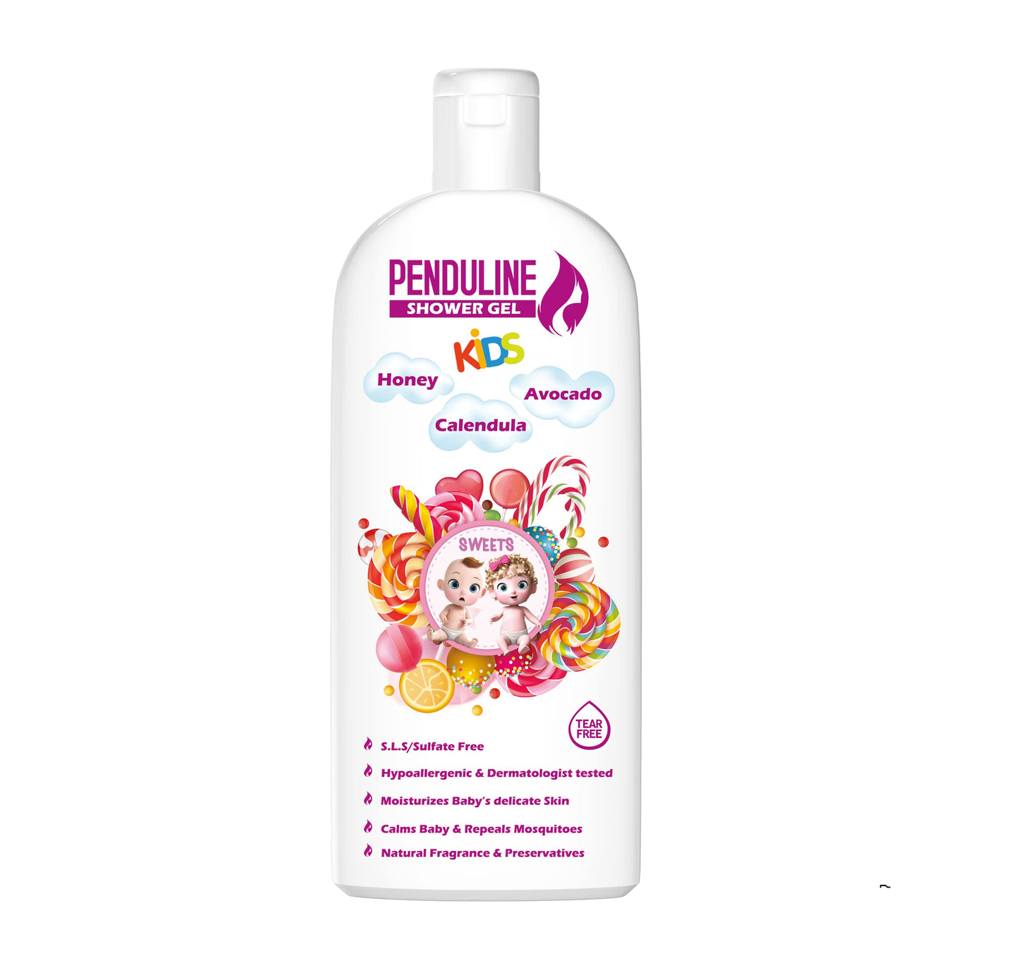 Penduline shower gel sweets for kids 450ml