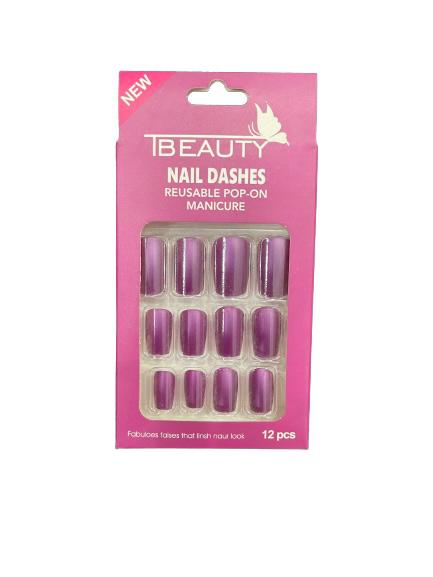 HUDA BEAUTY purple NAIL Dashes 12PCS