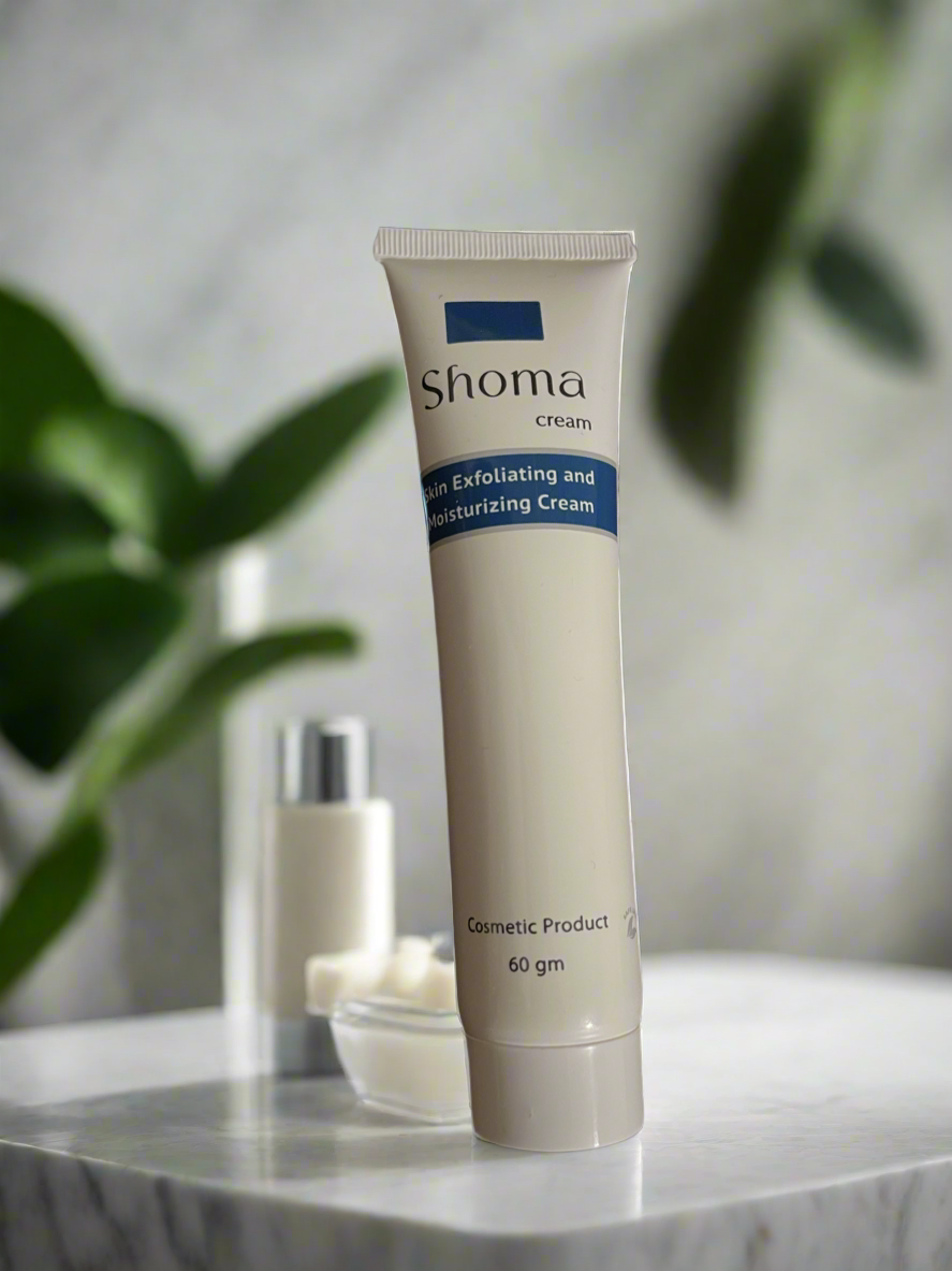 Shoma exfoliating & moisturizing cream 60 gm - كريم شوما لتقشير وترطيب وتفتيح الجلد