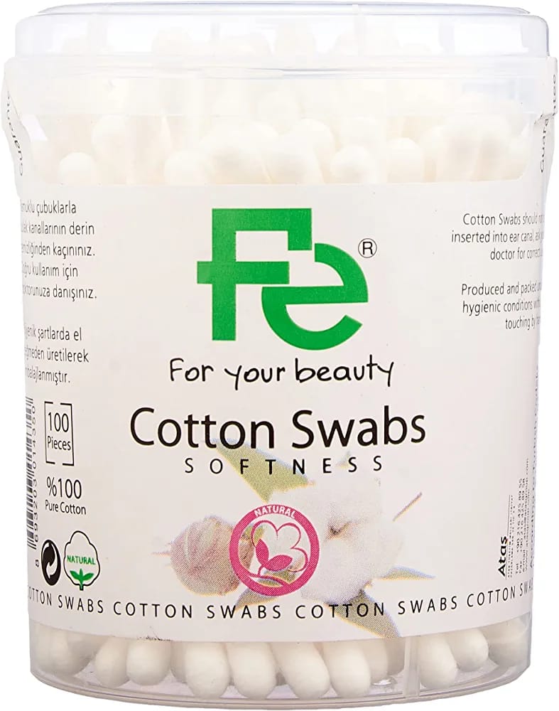 Fe Cotton buds Swabs Ear Care - 100 Pieces