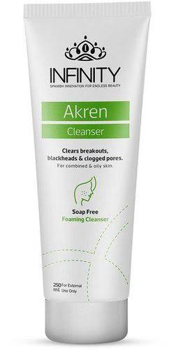 Infinity Akren cleanser for acne ,Clears breakouts, blackheads & clogged pores