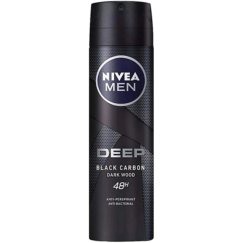 nivea men deep black carbon spray 150ml