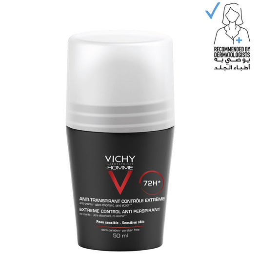 Vichy Homme Deodorant 48 Hours Sensitive Skin For Men 50ml