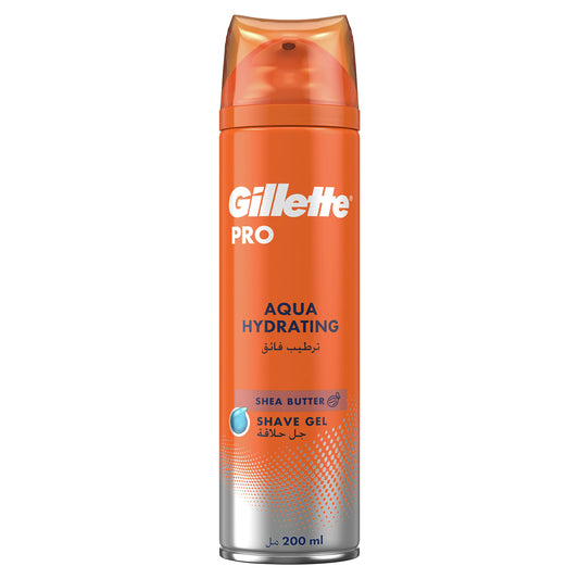 gillette shaving gel pro aqua hydrating 200ml