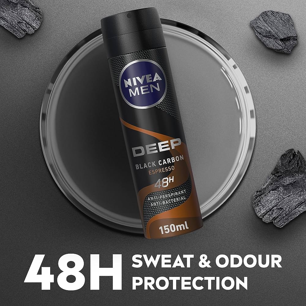 nivea deep black carbon espresso spray