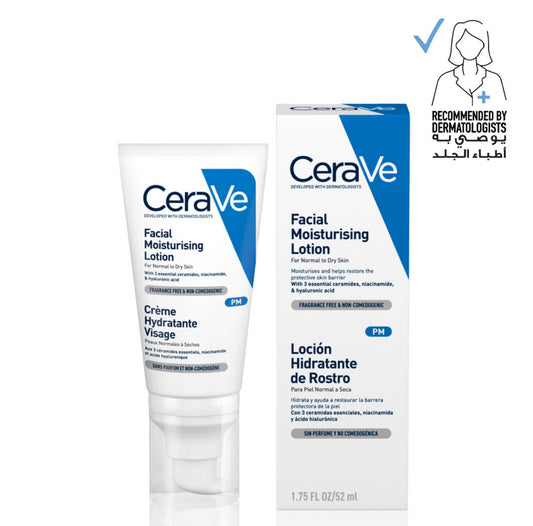 1. Cerave Facial Moisturizing Night Lotion Normal & Dry Skin 52ml
