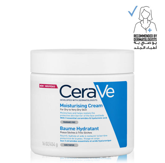 1. Cerave Moisturizing Dry & Very Dry Skin Cream 454gm