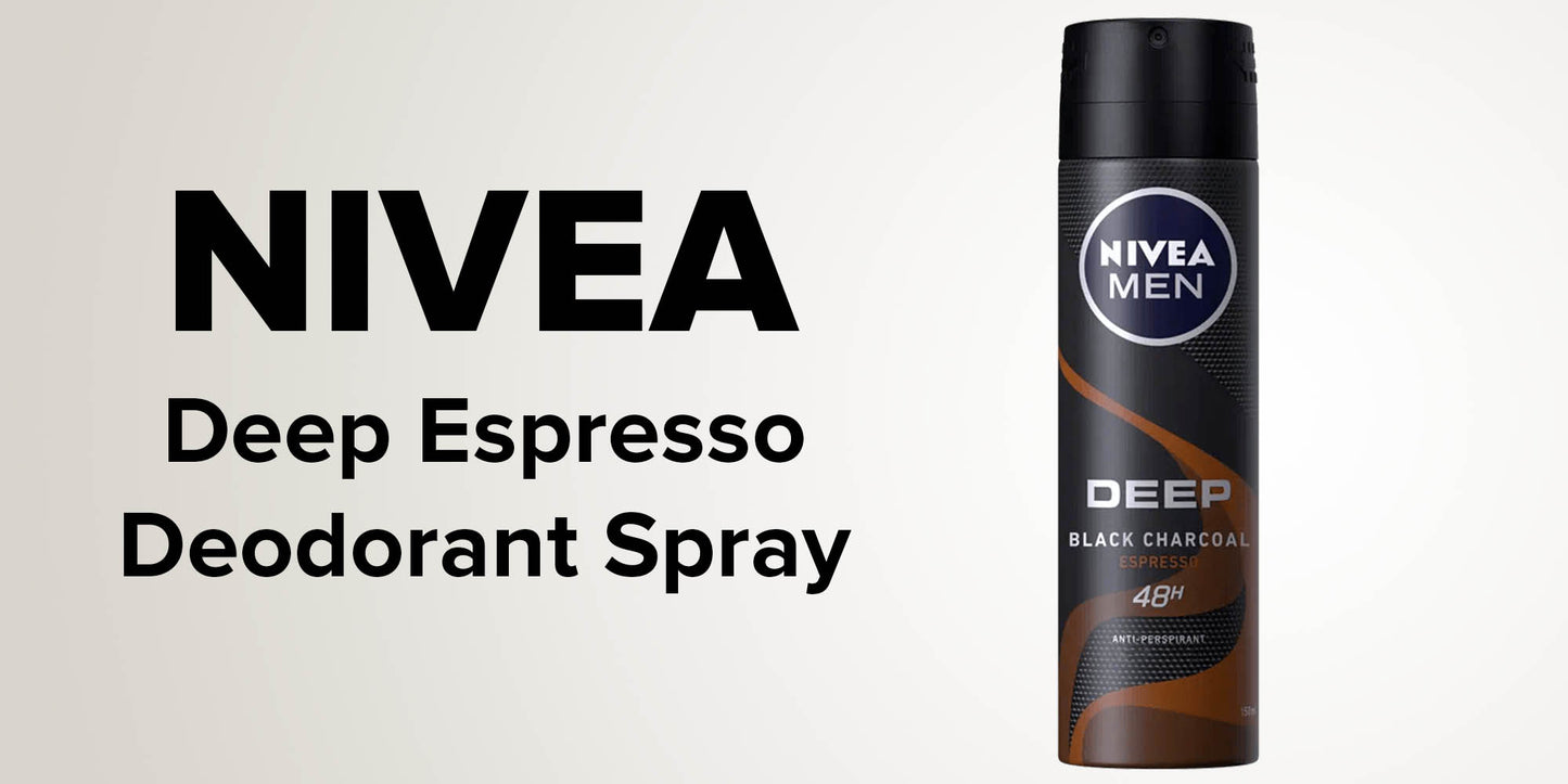 nivea deep black carbon espresso spray