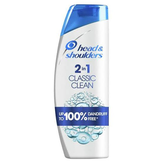 Head and shoulders anti dandruff shampoo and conditioner classic clean 400 ml