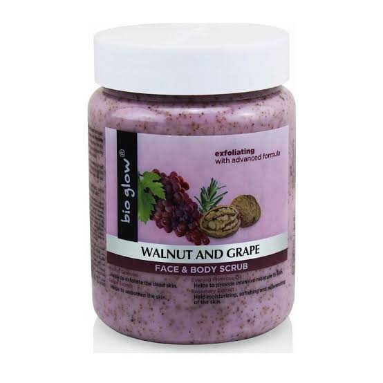 Bio Glow walnut and grape (Face & Body scrub)