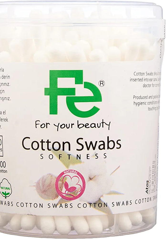 Fe Cotton Swabs Ear Care - 200 Pieces