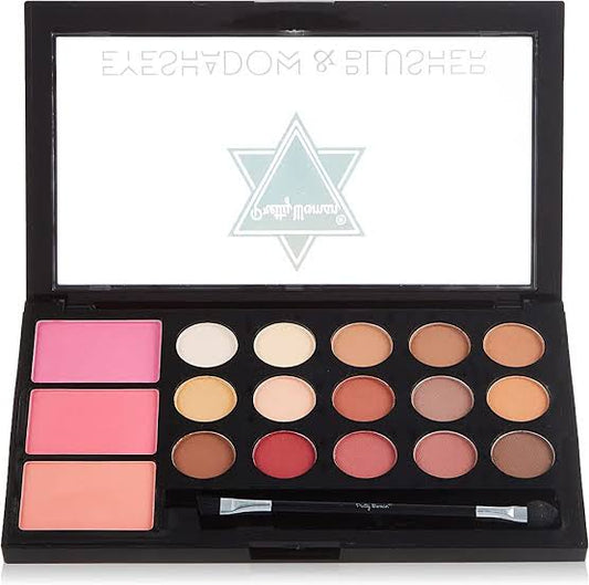 Pretty Woman eyeshadow 15 colors + Blusher 3 colors