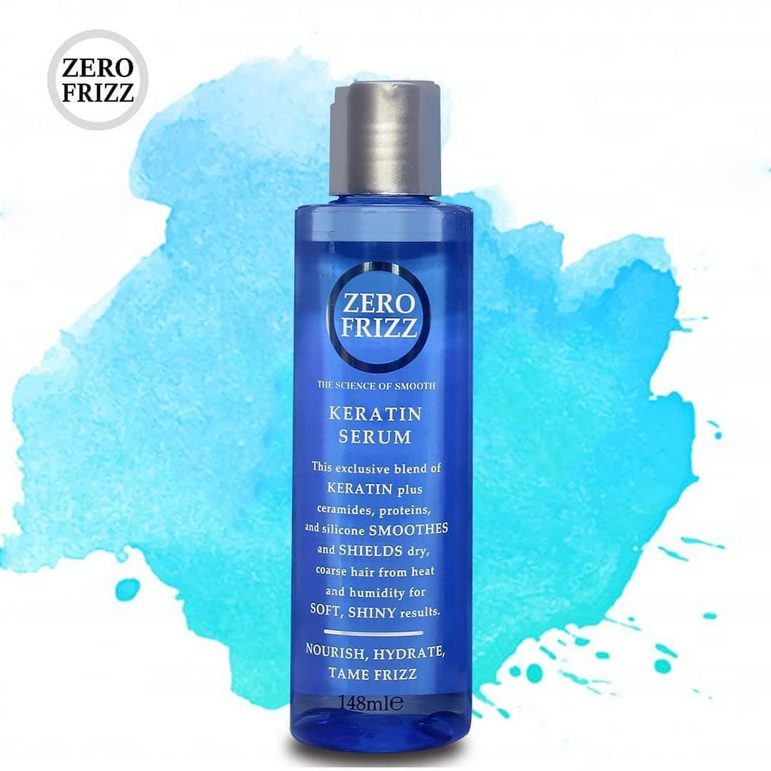 zero frizz keratin hair serum 148ml